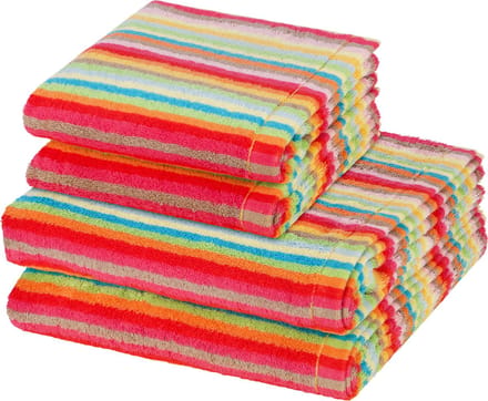 Cawö Sonstiges 2 X handdoek 2 X douchehanddoek - in set 4 pack Lifestyle