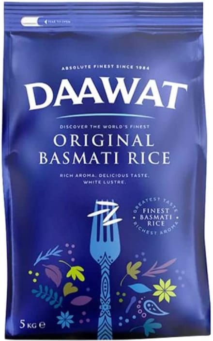 Daawat Original Basmati Rijst, 10kg (2x5kg)