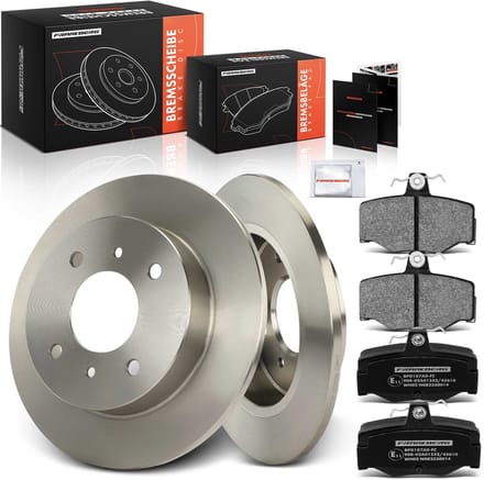 Frankberg 2x remschijven 4x remblokken achteras voor Nissan