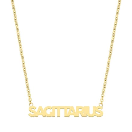 CO88 Collection Zodiac 8CN-26183 Stalen collier - Hanger sagittarius - 38 + 7 cm - Goudkleurig