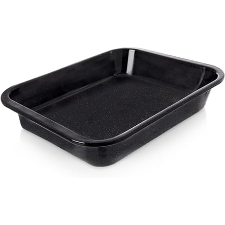 Geëmailleerde diepe bakplaat rechthoekig 41 x 32 x 6 cm