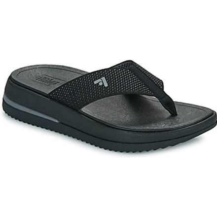 FitFlop Surff Two-Tone Webbing Toe-Post Sandals ZWART - Maat 39