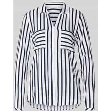 Blouse van viscose met borstzakken