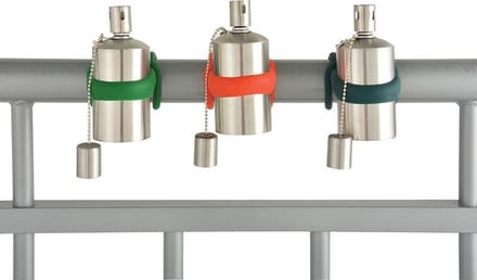 Balkon olielamp rvs 3 stuks
