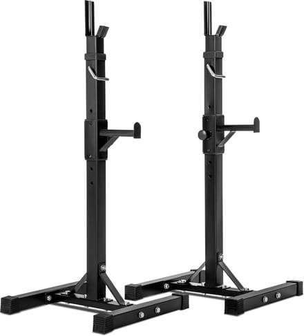 tectake® Halterrek voor Lange Halterstandaard - 12-Voudig in Hoogte Verstelbaar - Max. Belasting ca. 100 kg