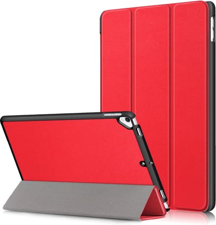 Arara Hoes Geschikt voor iPad Air/Air 2 (2014/2013) - Tri-Fold bookcase - Rood