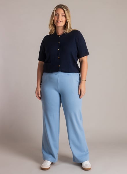 YEST CURVE Nadeche Essential Bottoms - Uniform Blue - maat W0(46) / L32