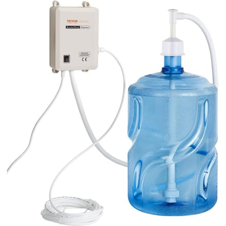 Système de pompe pour bouteille d'eau 1 Gal/min 40 Psi Pompe distributeur d'eau avec tuyau PE de 20 pieds