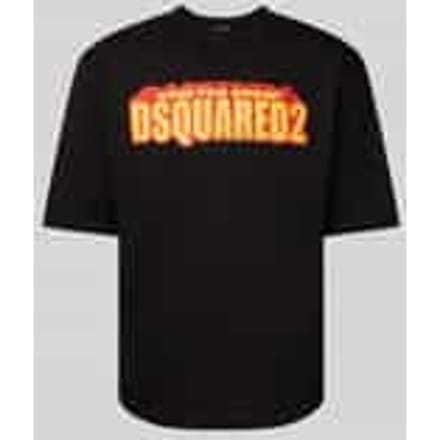 T-shirt met labelprint