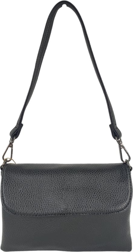 Flora&Co - Paris - Crossbody clutch - korte en lange instelbare riem - zwart