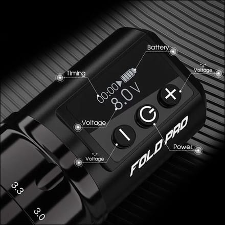 Dragonhawk Mast Fold Pro Combipakket Zwart Rotary tattoo machine