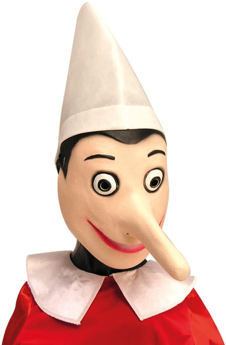 CARNIVAL TOYS - Volwassen Pinocchio latexmasker