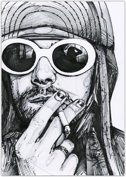 Kurt Kobain - canvas - 70 x 100 cm