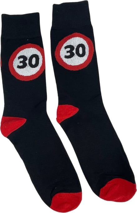 Sokken 30 Jaar – Grappige Verjaardag Versiering & Cadeau – Maat 42-46 – 3BMT®