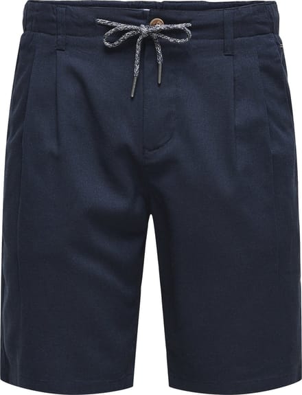 ONLY&SONS - ONSLEO LINEN MIX 0048 SHORTS - Heren - Bermuda shorts