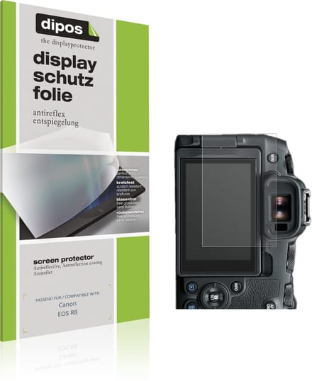 dipos – 4x Matte Beschermfolie geschikt voor Canon EOS R8 | Krasbestendige & antireflecterende Screenprotector Ultra-Thin