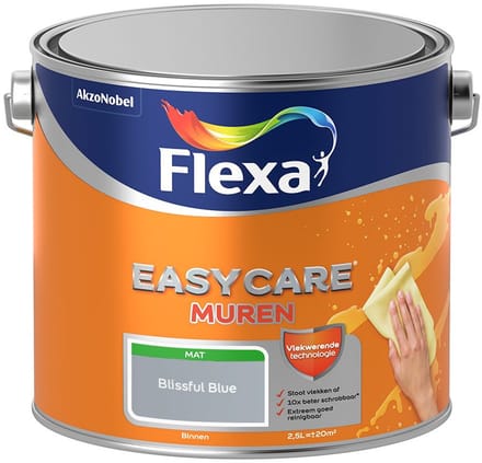 Flexa - Easycare Muren - Blissful Blue - Mengverf - 2,5 L