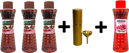 Abzehk Eau de Cologne Kastanje 400ml 3x + Parfumverstuiver 1x + Eau de Cologne Adige Druppel 400ml 1x
