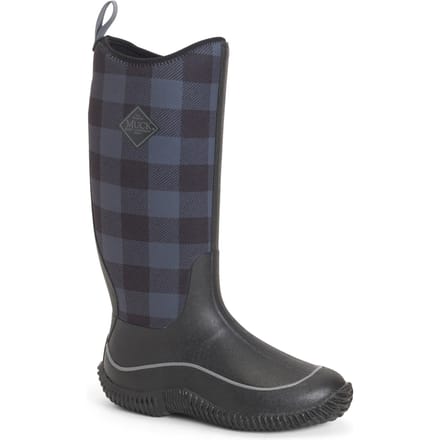Muck Boots Hale Rubberen Zwart/Grijze Geruite Regenlaarzen