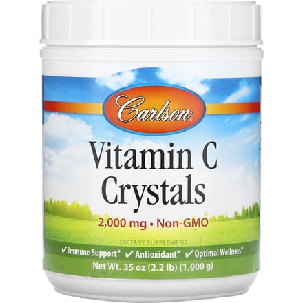Cristaux de Vitamine C, 1 000G (2.2 lb)