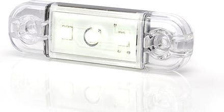 Zijmarkeringslamp - Wit - 12 / 24V - Waterproof - E20