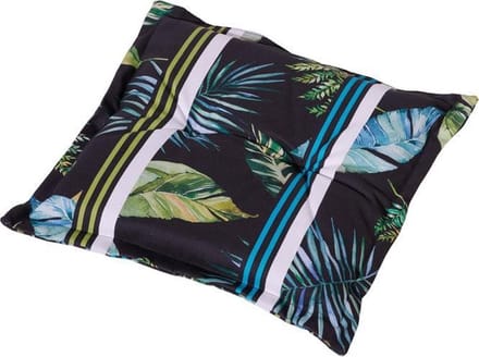 Madison hocker tuinkussen Leaves 50x50 cm - groen