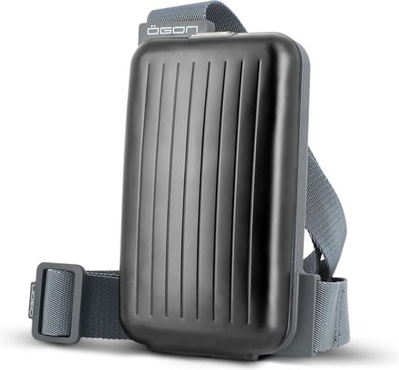Ogon Designs Phone Bag Aluminium Telefoontas - Sling Bag - Zwart