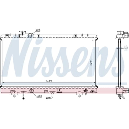 Radiator, motorkoeling NISSENS 647041