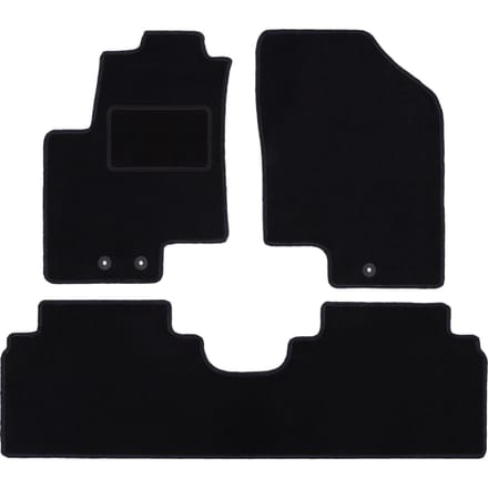 Zwarte veloursmatten voor: Hyundai ix20 minivan (2010-2018)