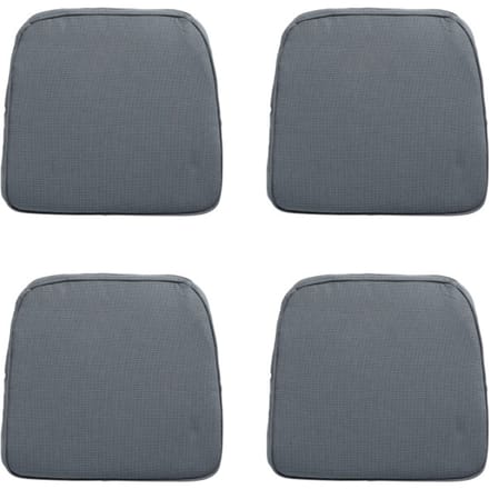 Madison - Zitkussen Wicker Rib grey - Ca. 48x48 cm - Set van 4