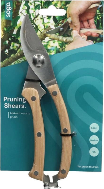 SOGO Snoeischaar met Houten Handvat