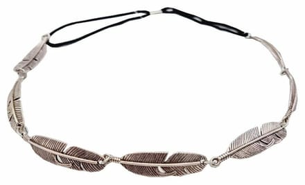 Haarsoires Haarband Bedels 1cm - Veren - Metaal - Zilver