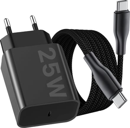 Snellader - geschikt voor Samsung super fast charging - 3 Meter - oplader - usb C adapter - 25w