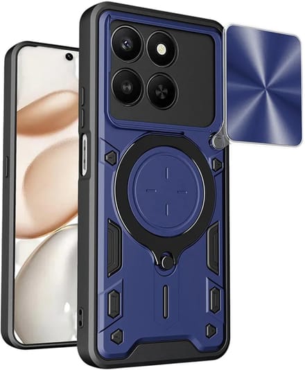 Hoes voor Honor 400 Smart 4G / X7d 4G / 400 Smart 5G, Techsuit, CamGuard Pro, Blauw