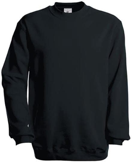 B&C Crew Neck Sweatshirt Set In CGSET - Black - 3XL