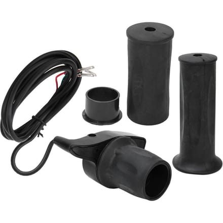 1 Paar Universele Snelheid Gashendel Gashendel voor Elektrische Fiets Scooter 22,5 mm Handvatten black