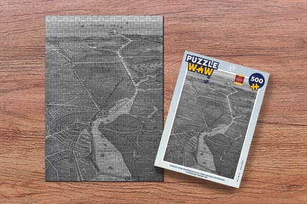Puzzel Stadskaart - Geschiedenis - Amsterdam - Legpuzzel - Puzzel 500 stukjes - Plattegrond