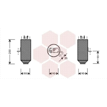 Droger, airconditioningsysteem VAN WEZEL 0600D217