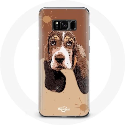 Case voor Samsung Galaxy S8 Basset Hound Dog-gezicht