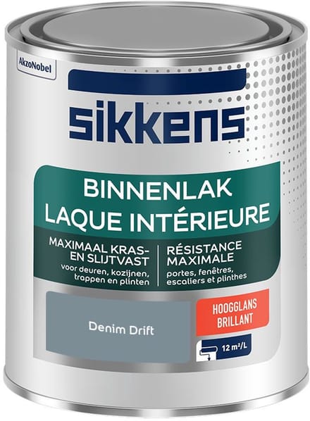 Sikkens - Binnenlak Hoogglans - Denim Drift - Mengverf - 750 Ml