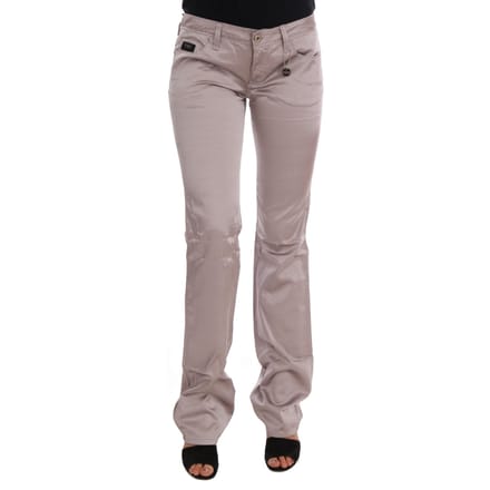 Costume National Beigekleurige Katoenen Slim Fit Jeans