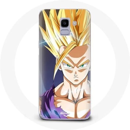 Coque pour Samsung Galaxy A8 2018 Dragon Ball Manga Sangoku Visage énervé