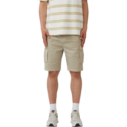 QS - male - Cargoshort van gestructureerde stof