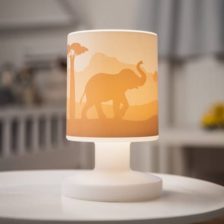 Elobra Scandi Savanne LED oplaadbare tafellamp, oranje, 21 cm