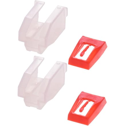 Universele platenspelernaald voor Crosley NP1 NP6, verpakking van 2 Pack of 2 rood