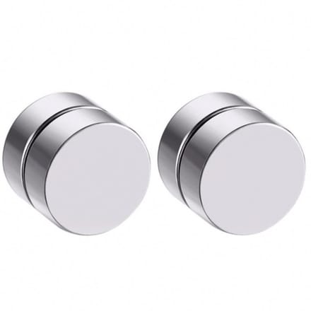 Magneet oorbellen rvs 8 mm