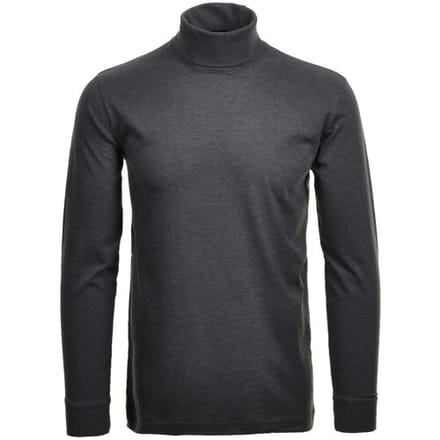 Ragman Long Sleeve Uni Col T-Shirt Single Jersey Antraciet / male