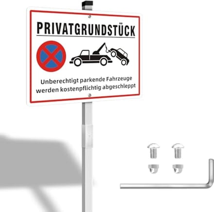 Waarschuwingsbord Videobewaking Set van 2, 25 x 18 cm, Metaal