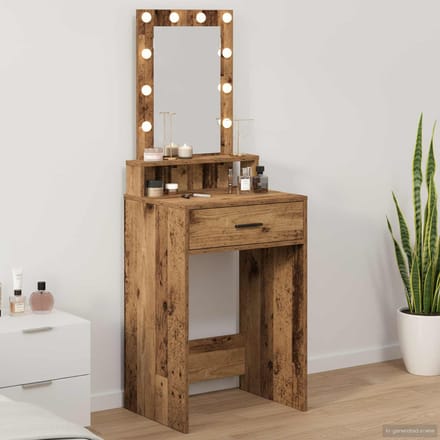 vidaXL - Kaptafel - Bruin - 50 - x - 41 - x - 140 - cm - Bewerkt - hout