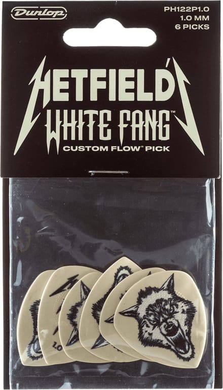 Dunlop White Fang Gitaarplectrum James Hetfield 1,00 mm Ultex